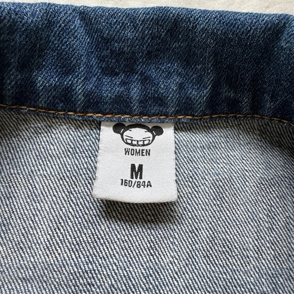 PUCCA 100% Cotton Denim Jacket with Distressed Details - Picture 11 of 17